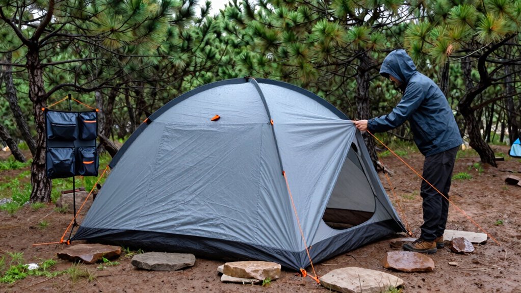 secure sheltered dry camping