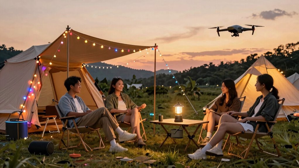 technology enhances outdoor camping