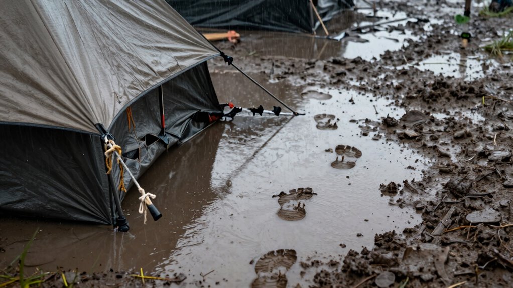 unstable poorly drained ground