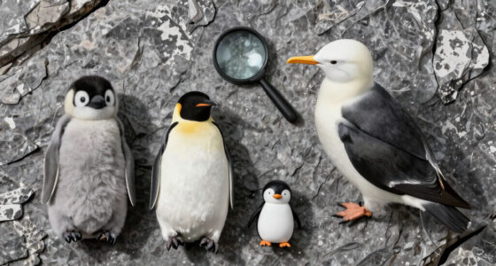 Baby emperor penguins met a giant petrel on their first trip to the sea… then something unexpected appeared.