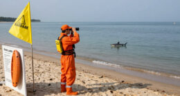 Shark spotted at Point Lookout, beach cleared of swimmers