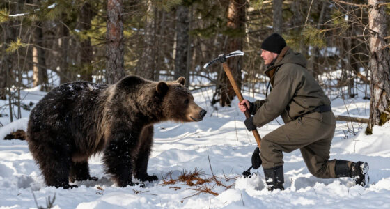 “I Felt It Sink To The Handle.” This Hunter Used An Ice Axe To Fight Off A Charging Grizzly Bear