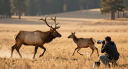 This Insane Photo Series Shows A Rutting Bull Attacking A Cow Elk